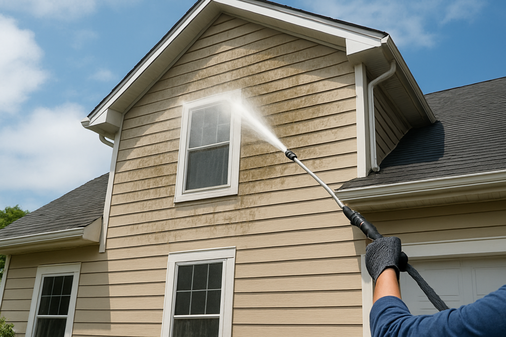 pressure washing house time estimate