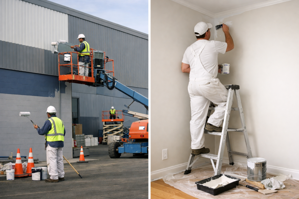 commercial vs residential painting